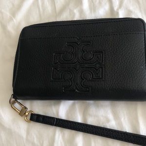 Tory Burch Black Wristlet Wallet